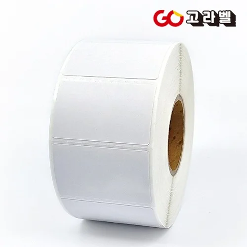 유포리무벌 라벨 60x40 1롤1000장 바코드프린터 롤라벨